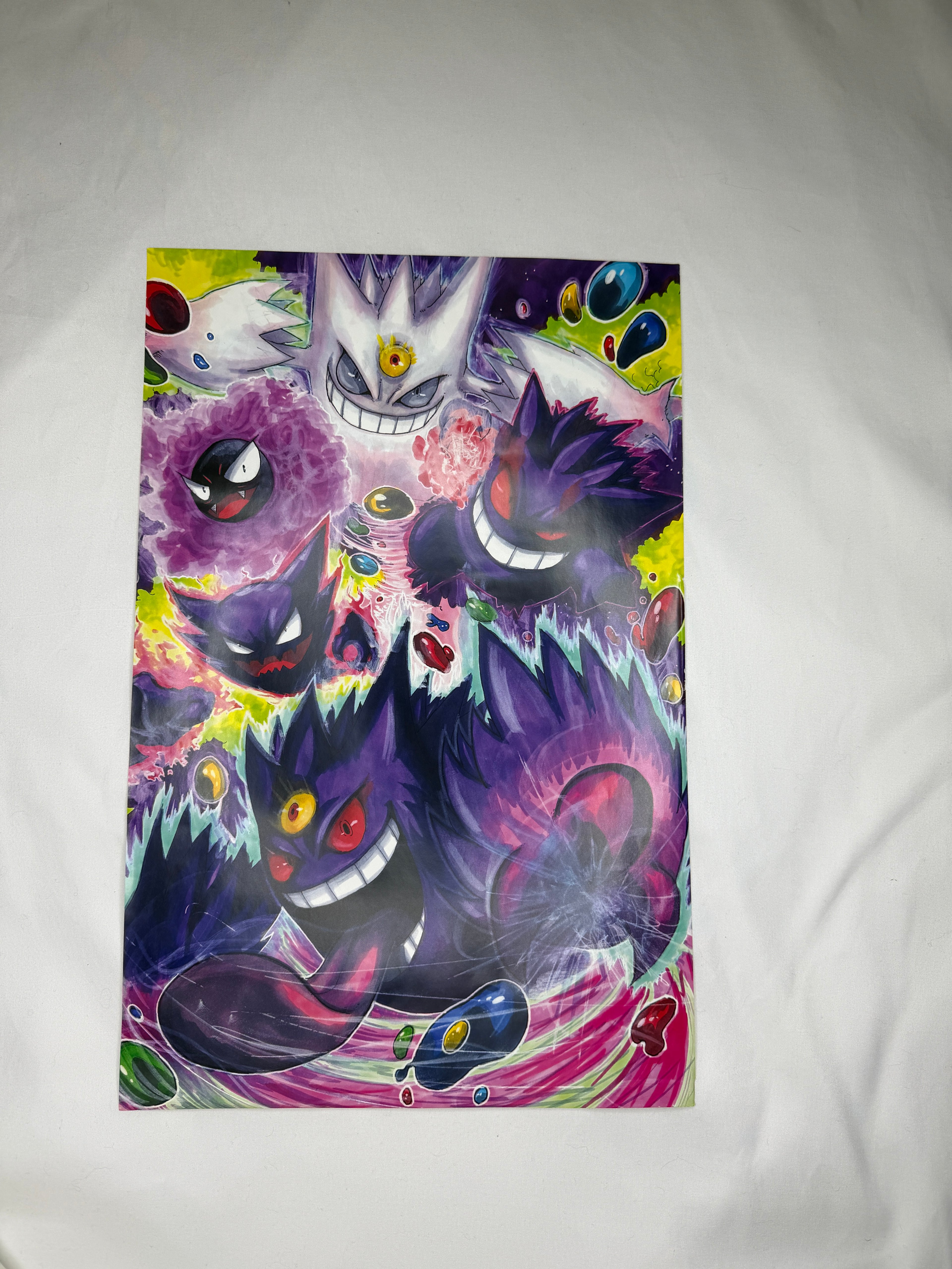 Gastly x Haunter x Gengar Mega Gengar Poster  11x 17
