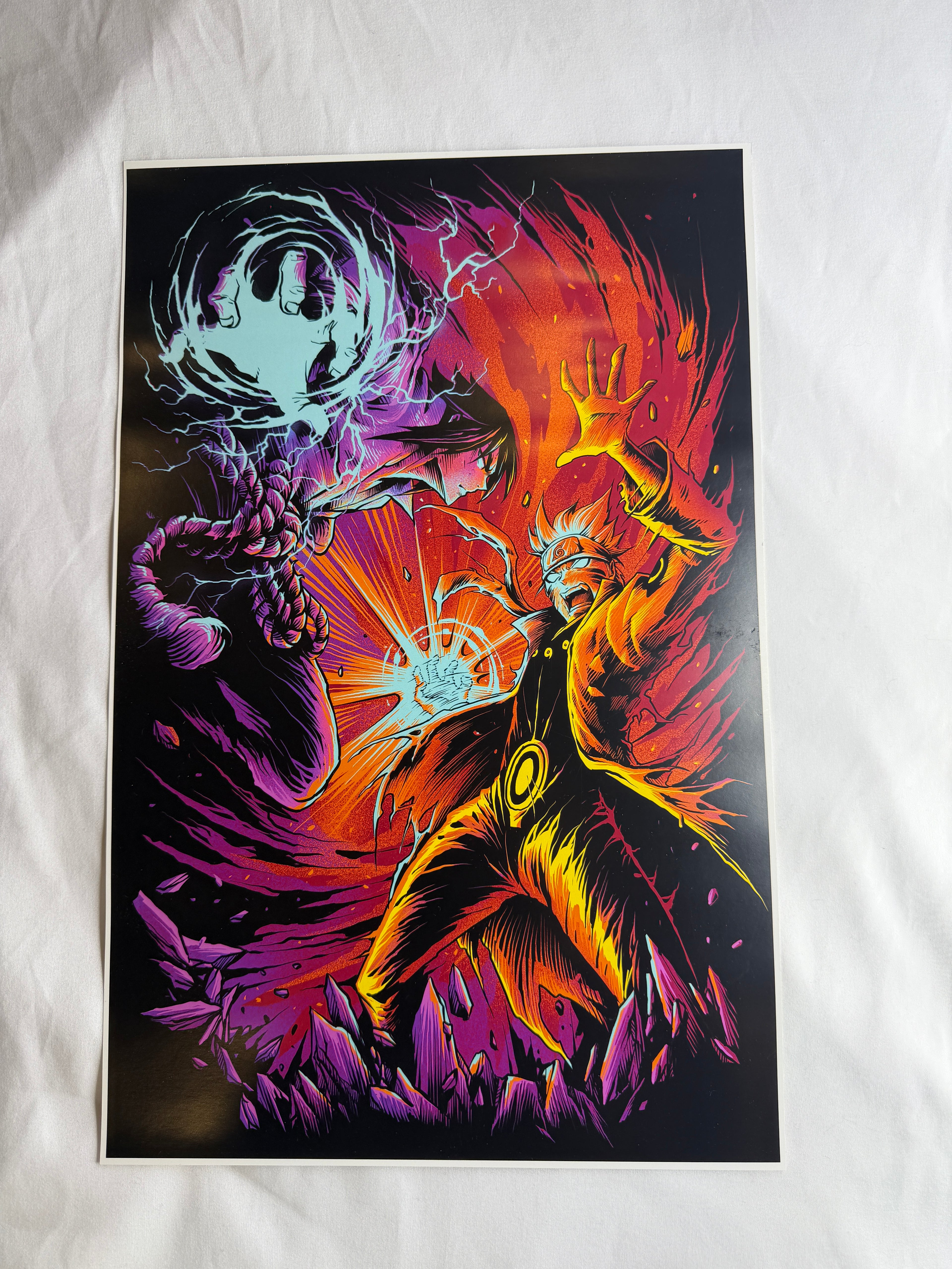 Sasuke vs Naurto Poster